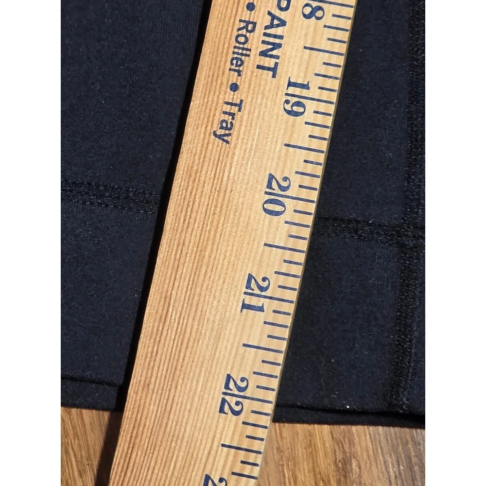 Lululemon Black Wide Leg Crop Pants Drawstring Yoga Athletic Women Size 6